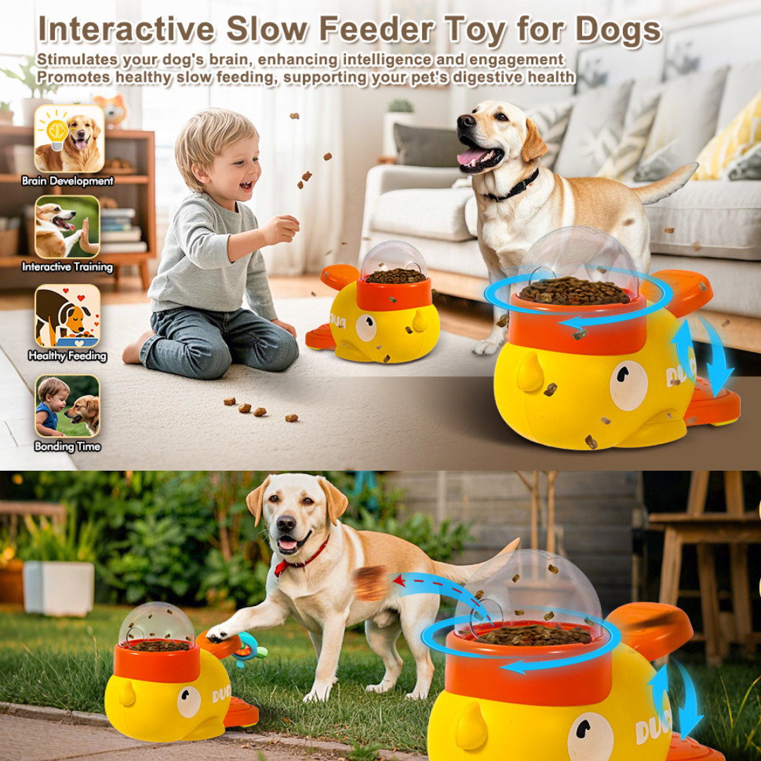Yellow Duck-Shaped Interactive PetToy
