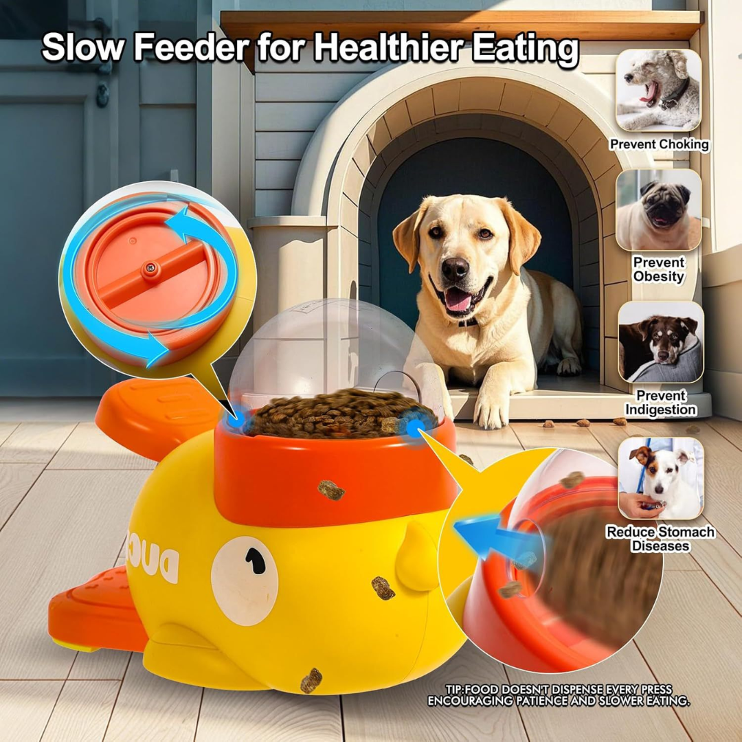 Yellow Duck-Shaped Interactive PetToy