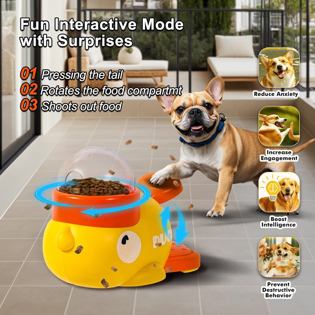 Yellow Duck-Shaped Interactive PetToy