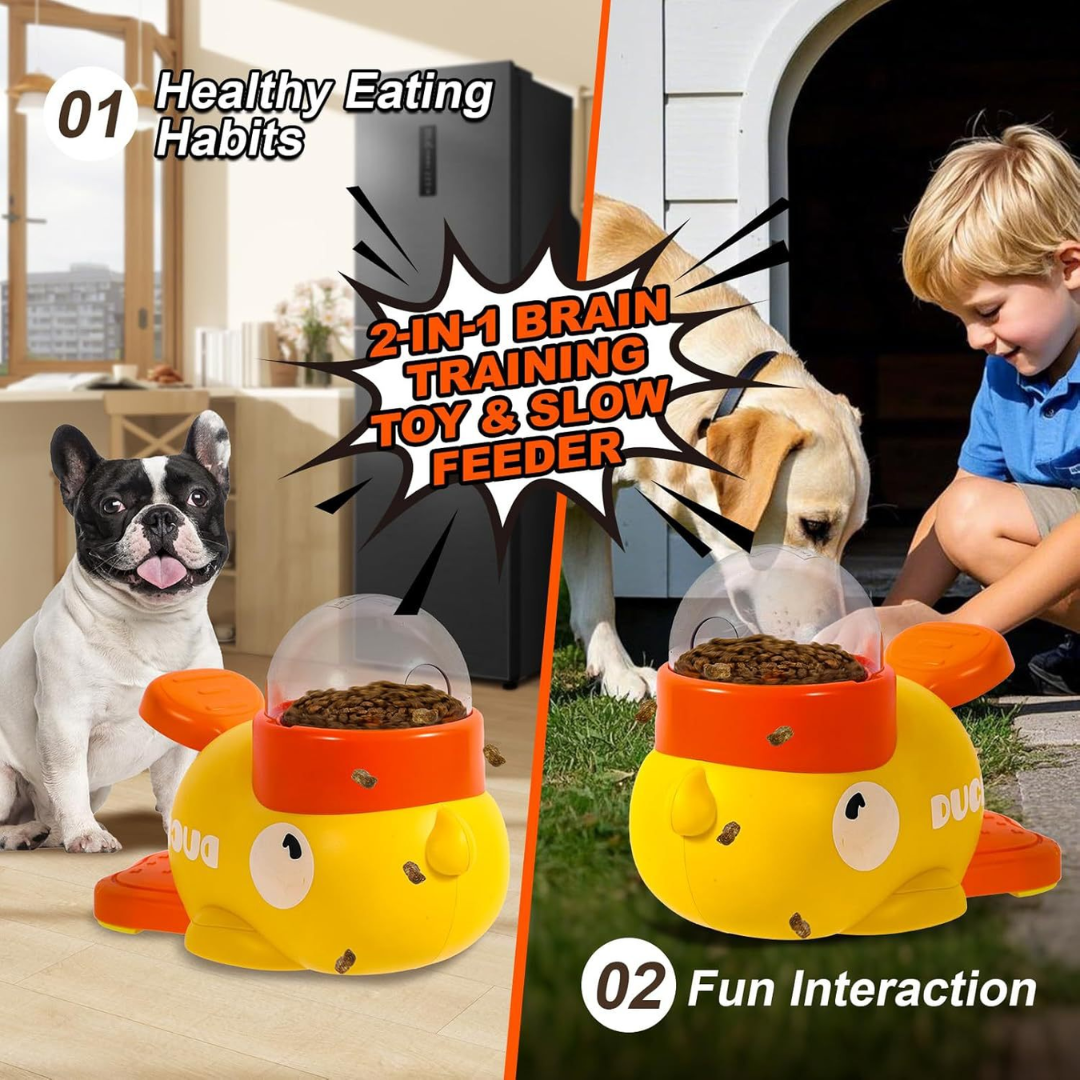 Yellow Duck-Shaped Interactive PetToy