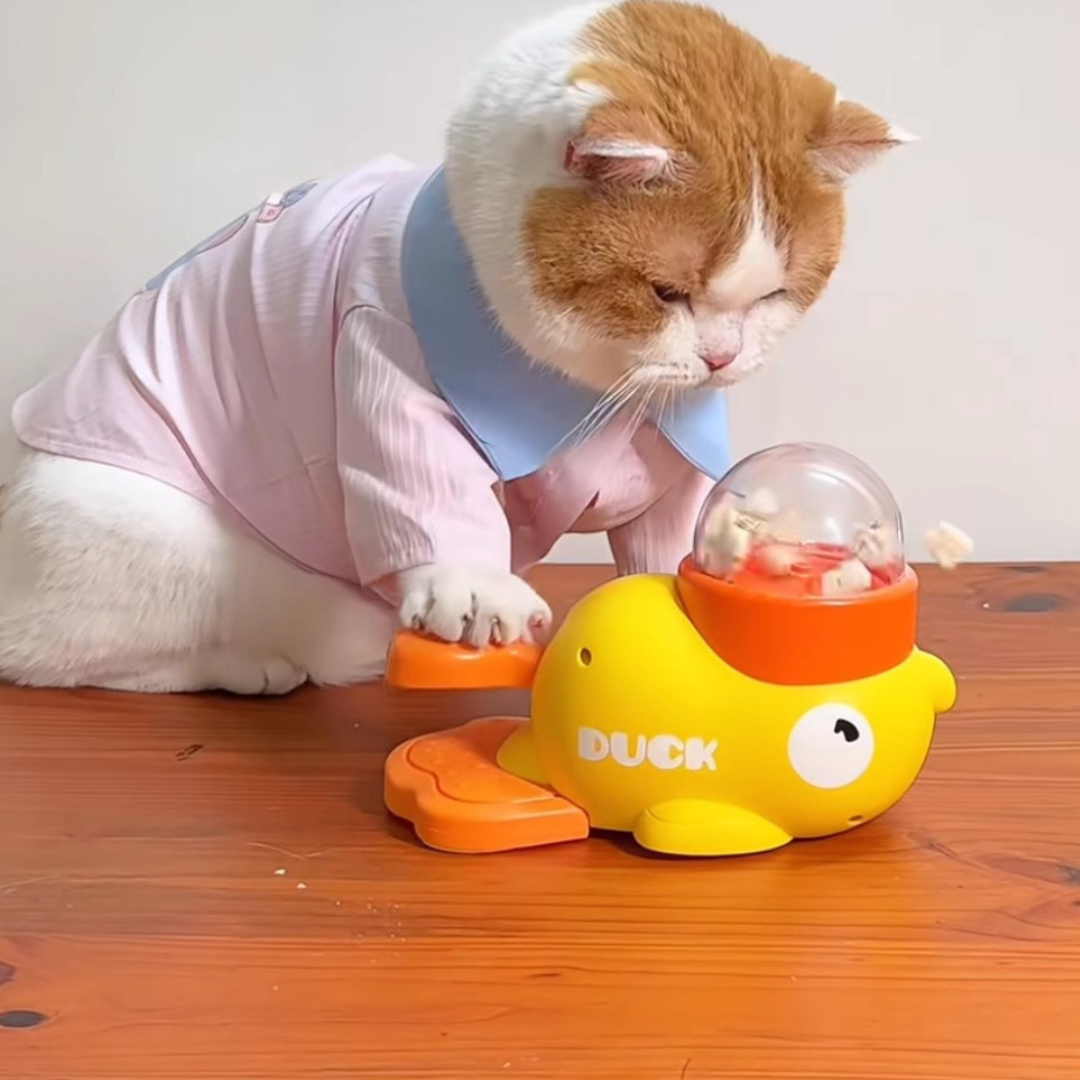 Yellow Duck-Shaped Interactive PetToy