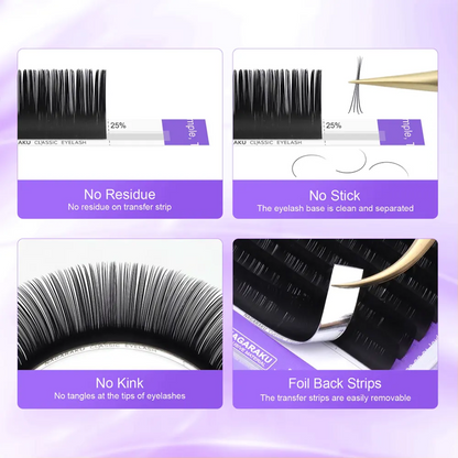 Classic Lashes Extension Matte Black