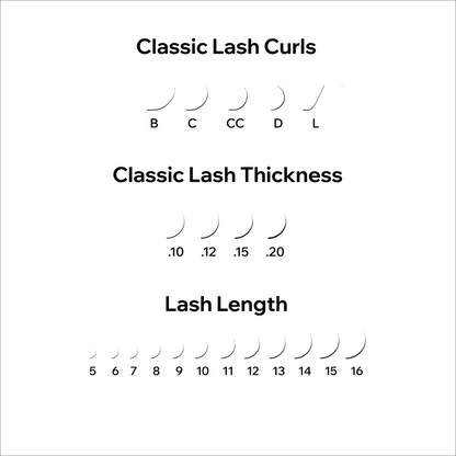 Classic Lashes Extension Matte Black